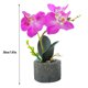 thumbnail image 2 of Orquídea artificial Flor y maceta Simulación Flor en maceta Mesa de oficina en casa Decoración floral falsa, JH1736, Púrpura Methold HA7712-04B, 2 of 6
