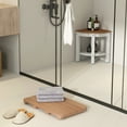 thumbnail image 3 of Costway 21.5" x 13.5" Bath Mat Waterproof HIPS Spa Shower Mat with Non Slip Foot Pads Brown, 3 of 10