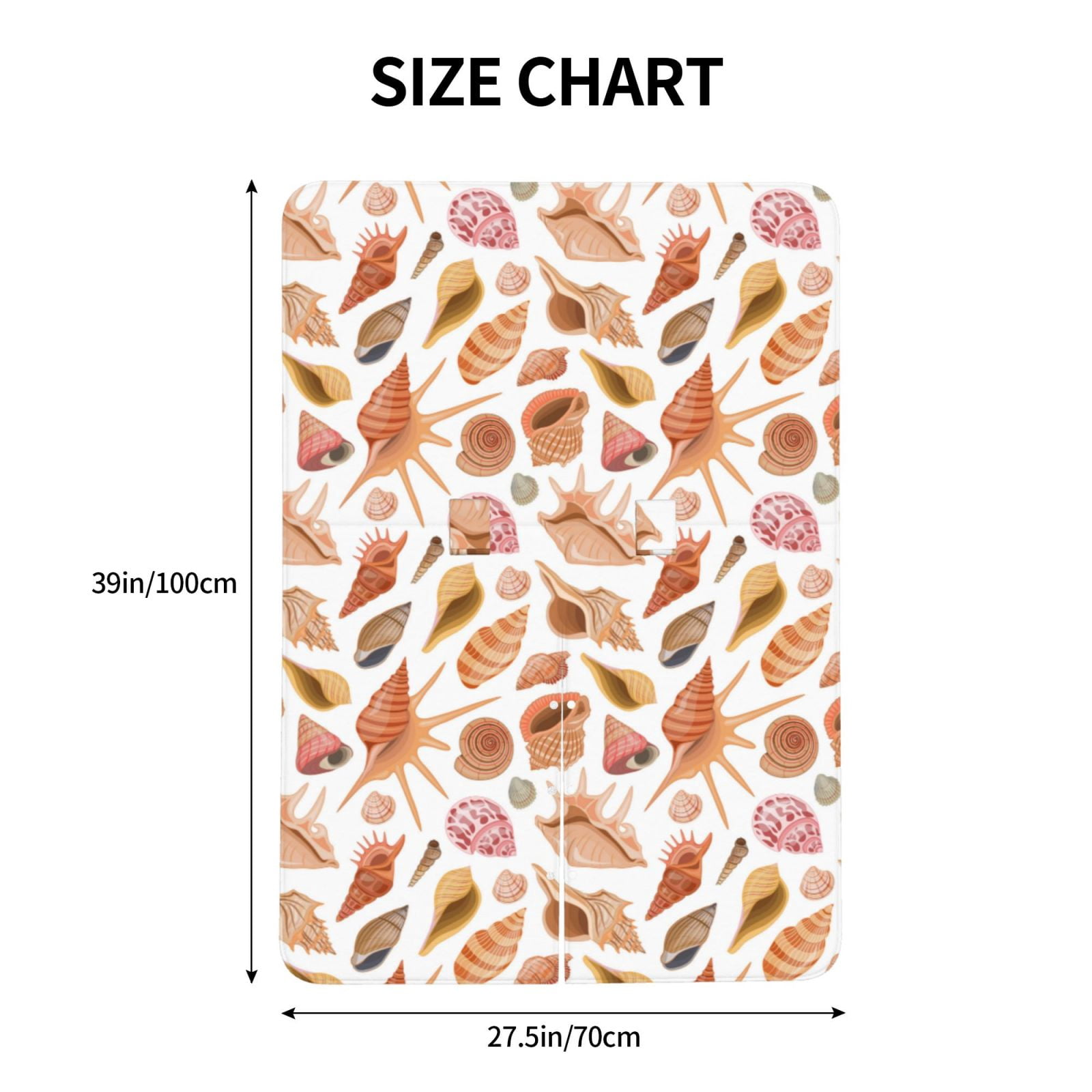 Car Seat Cover Baby - Conch Shells Print No.9070 Breathable Infant Car Seat Cover for Baby Carseat, Lightweight Comfort Baby Essentials Must Haves Newborn Stuff for Girl Boy