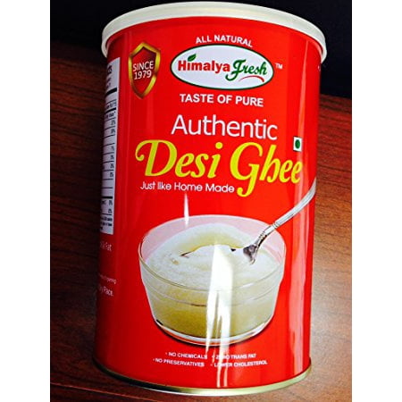 Desi Ghee 32 oz - Himalya Fresh - All Natural. Made from Grass fed water buffalo milk, 65% lower in cholesterol, Lactose free.Non (Best Desi Ghee India)