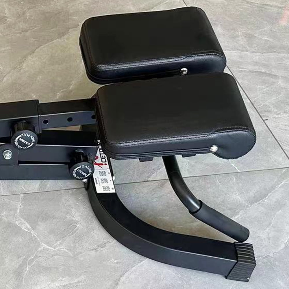 Xianers Roman Chair Back Extender - Angle & Height Dual Adjustable Hyperextension Bench for Home Gym - Adjustable Back Exercise Machine Adjustable Sit up Bench Decline Bench Flat Bench