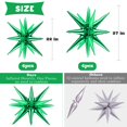 thumbnail image 2 of Star Balloons Wrbin, 8 unidades, color verde, 69/56 cm, explosión de una sola pieza, 2 of 7