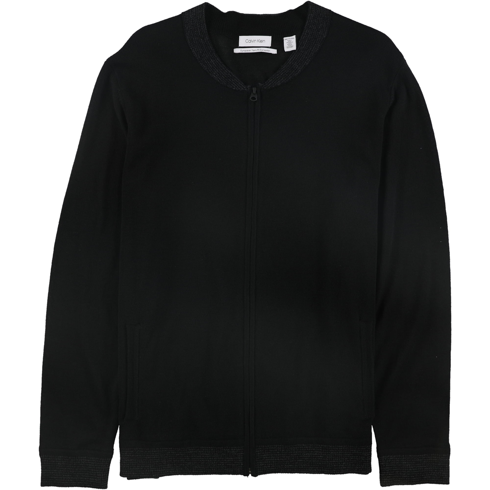 Calvin Klein Milano Cardigan SuÃ©ter para Hombre, Negro, XX-Large