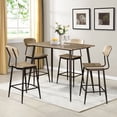 thumbnail image 5 of Furniture of America Derk 5-Piece Counter Height Dining Set, Gray, 5 of 6