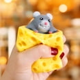 thumbnail image 5 of Creative Squeeze Cheese Mouse Squishy Stress Toy, Random Color Animal Pop-up Decompression Toy, Fun Novelty Gift for Birthday Classroom Rewards, 5 of 8