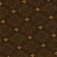 thumbnail image 1 of Ahgly Company Indoor Square Patterned Dark Bronze Brown Area Rugs, 5' Square, 1 of 6