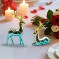 thumbnail image 4 of Home Decorations Reindeer Figurines,Set of 2 Ceramic Reindeer Statues Xmas Decor Indoor, Christmas Deer Figurines, Deer Decor for Tabletop Home Bedroom Winter Living Room, 4 of 6