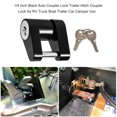 thumbnail image 4 of Pin 1/4 Inch Black Auto Coupler Lock Trailer Hitch Coupler Lock for RV Truck Boat Trailer Car  Van, 4 of 6