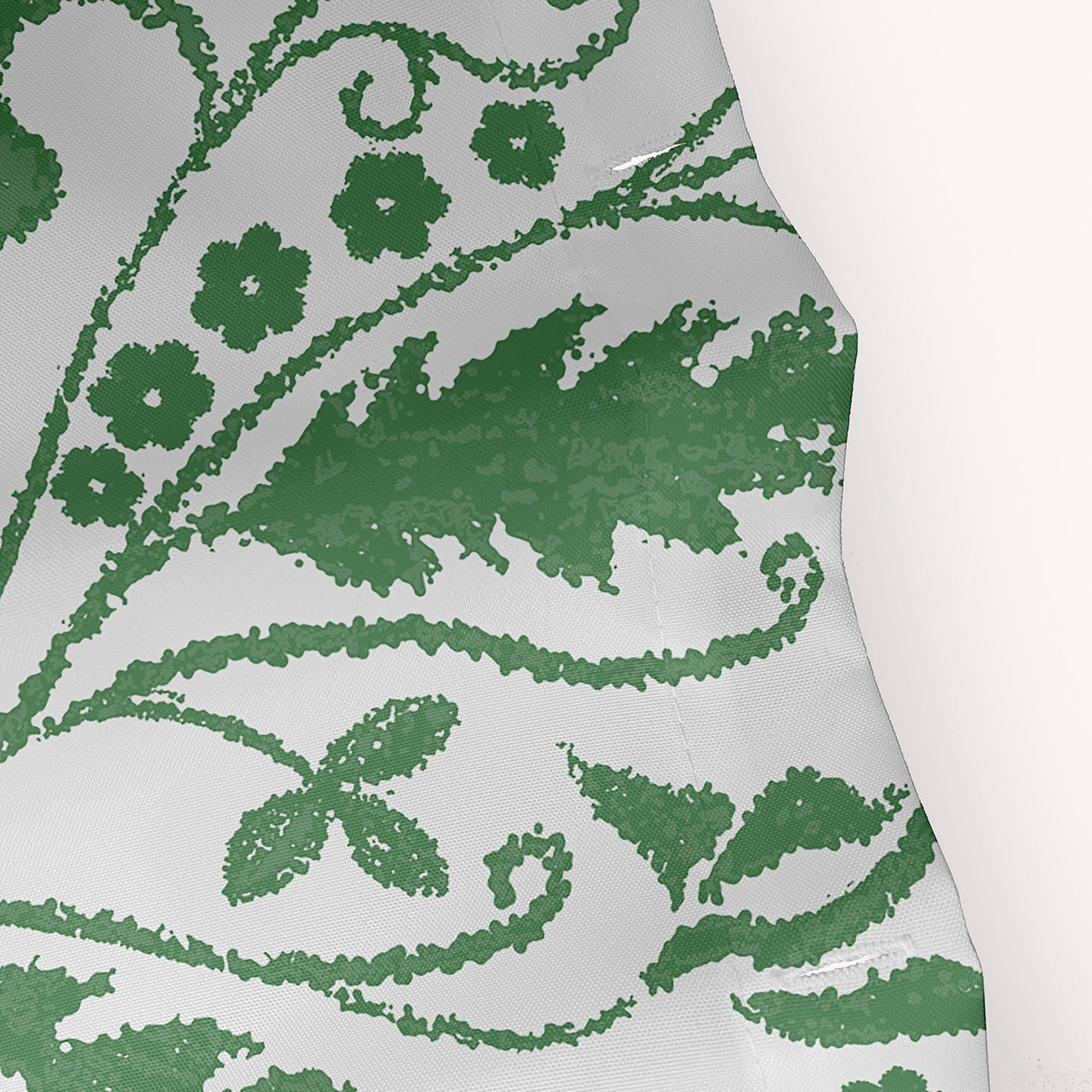 Simply Daisy 70" W x 73" L Aurora Polyester Shower Curtain, Green [1 Ct]
