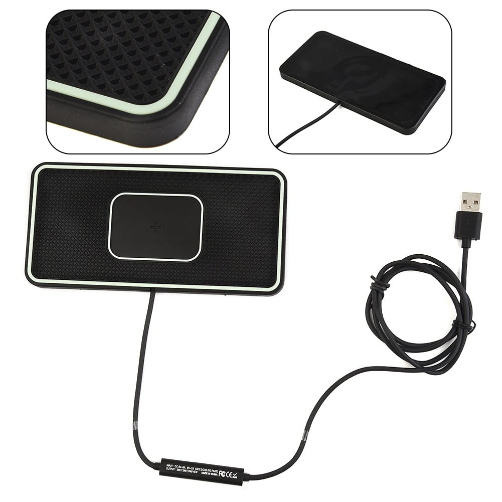 15W Wireless Charger Pad Car Fast Charging Phone Stand Dock for Phone