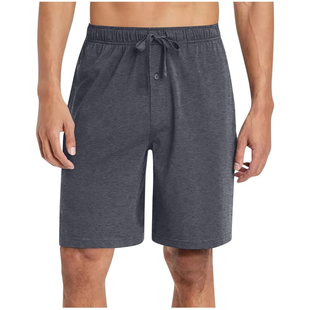 Mgmyaa Men's Casual Shorts Drawstring Elastic Waist Shorts Beach Pants