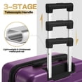 thumbnail image 3 of SANOPY Luggage Sets 3 PCS, ABS Lightweight Suitcase Dual-Spinner Wheel TSA Lock, Hardshell Carry on Luggage with Expandable Travel Bag, 3 of 3