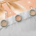 thumbnail image 4 of Feelyou Kawaii Bowknot Orange Blackout Curtains Set of 2 (52x84 Each), Fashion Sequin Print Window Curtains, Teens Kids Girls Women Curtains and Drapes, Window Curtains Bedroom Decor, 4 of 6