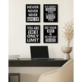 thumbnail image 2 of Drsoum Motivational Artwork Prints Geometric Wall Decor iquotes wall decor Decor Canvas Prints Ready To Hang for Office 8x10in4pcs Natural Framed, 2 of 5