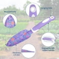 thumbnail image 2 of ZUEXT Purple Garden Tool Sets 10-Piece, Aluminum Alloy Steel Hand Tools w/Non-Slip Ergonomic Handle, Floral Print Garden Supplies Organizer Handbag, Cute Gardening Tools Gift for Women Grandmother, 2 of 9