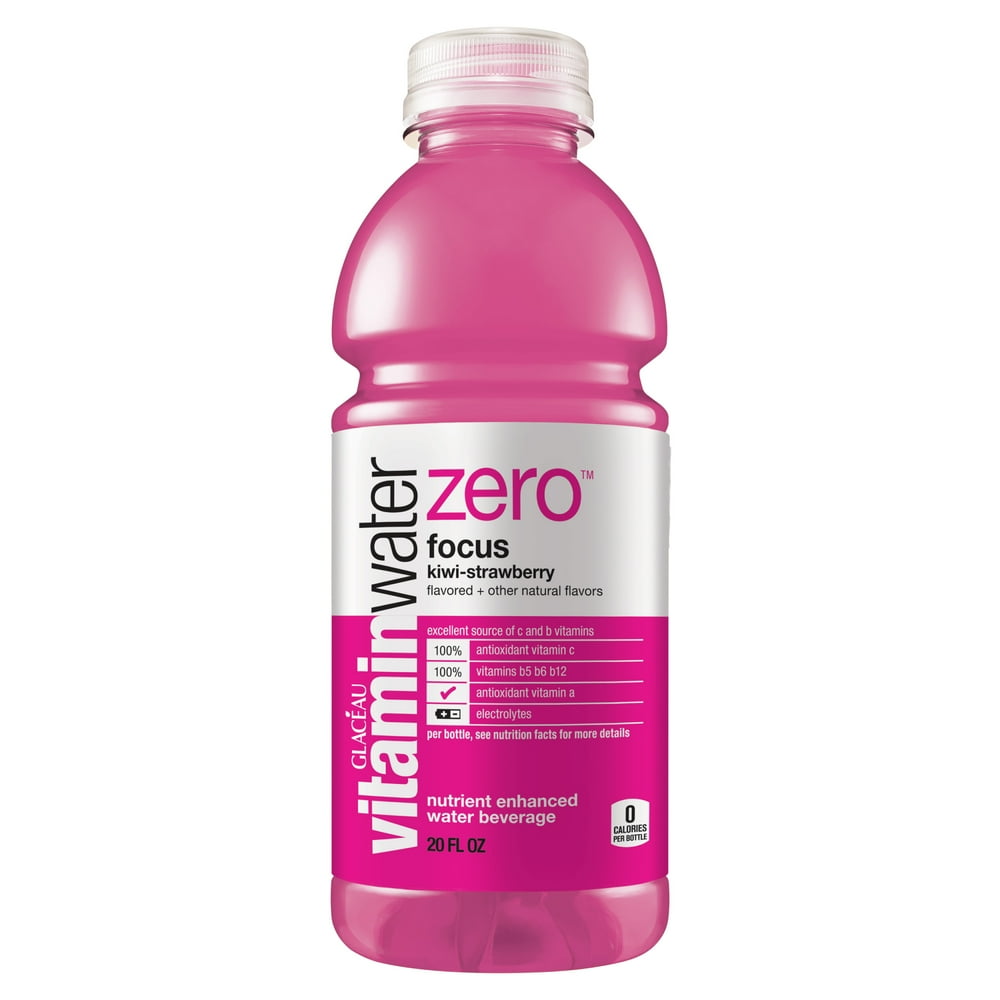 vitaminwater zero focus, electrolyte enhanced water w/ vitamins, kiwi