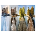 thumbnail image 2 of Houses on Small Island Panorama - Modern Seascape Canvas Artwork, 2 of 3