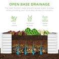 thumbnail image 6 of Best Choice Products 4x2x2ft Outdoor Metal Raised Garden Bed for Vegetables Flowers Herbs - White, 6 of 9