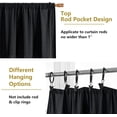 thumbnail image 4 of sasyxdc Rideaux Vert Sauge 72 Pouces de Long pour Chambre Salon Filtrant la Lumière Lin Doux Texturé Semi-Transparent Style Rustique Rideau de Porte Moderne Poche de Tringle 2 Panneaux 42x, 4 of 8