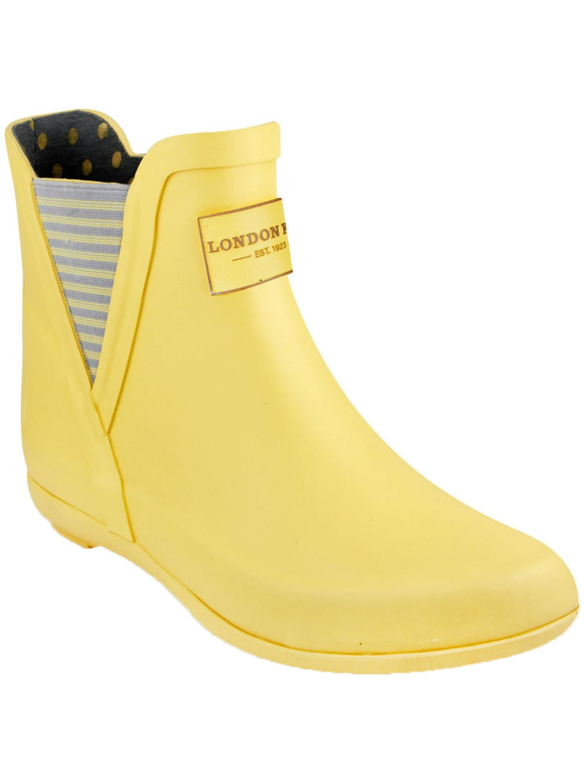 london fog yellow rain boots