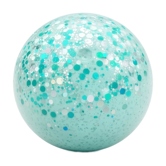 Christmas Glitter Squishy Stress Ball with Handcrafted Design and Sparkling Texture, Single, Mint Green, for Holiday Gifting, Toy