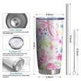 thumbnail image 6 of 20oz Tumblers Pink Breast Cancer and Pioneer Flower Stainless Steel Vacuum Insulated Double Wall Travel Tumbler Cups Mug with Lid and Straw,Cleaning Brush for Cold & Hot Drinks, 6 of 7