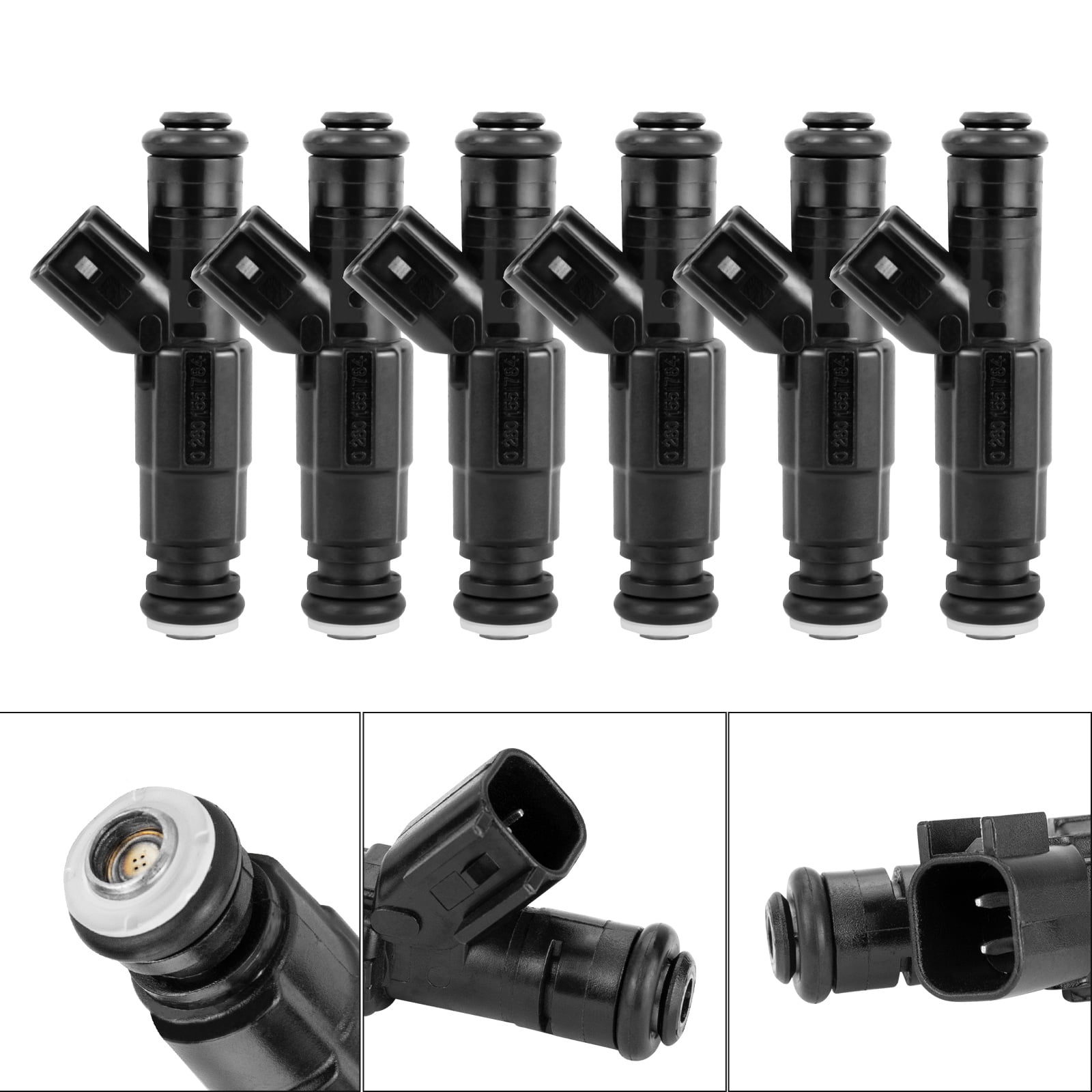 6 Pcs Fuel Injectors 0280155784Upgrade 4Hole Compatible with Jeep Cherokee Grand Cherokee