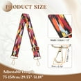 thumbnail image 2 of Uxcell Purse Straps Replacement Crossbody, 51 Inch Wide Shoulder Bag Strap Adjustable Canvas Straps for Handbag Wallet Clutch Crossbody Bags, Colorful Cloud Pattern, 2 of 6