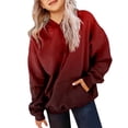 thumbnail image 3 of Gyujnb Long Sleeve Gradient Brushed Lined Warm Hoodie Featuring Front Pocket Loose Casual Daily Top (Unisex),7-8 Years, 3 of 5