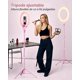 thumbnail image 5 of Anillo de luz para selfies de 12 pulgadas con soporte para trípode de 62 pulgadas para grabación de video, retransmisiones en vivo (YouTube, Instagram, TikTok), compatible con teléfonos, 5 of 12