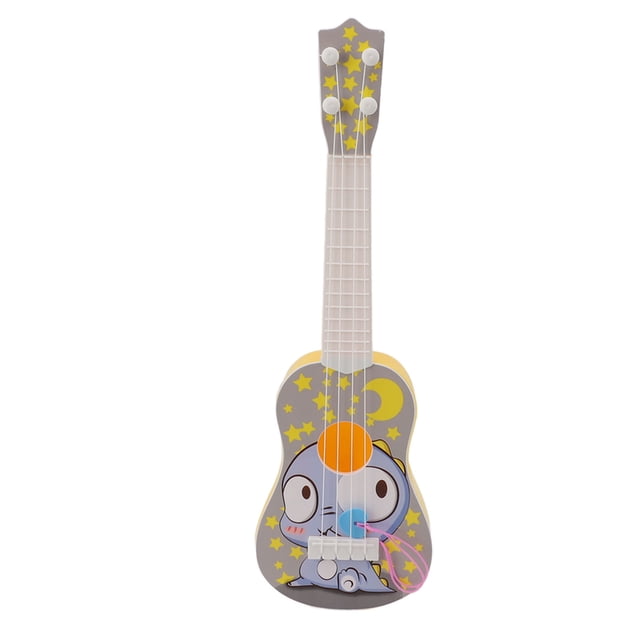 Guitare Ukulélé Musicale Design Cordes Réglables pour Enfants Instrument Ukulélé Simulation Jouet Ukulélé Simulation Instrument Ukulélé Dessin Animé Cordes Instruments