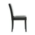 thumbnail image 4 of Urban Style PU Leatherette Upholstered Wooden Parsons Dining Chairs, Black, Set of 2, 4 of 8