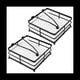 thumbnail image 1 of 2 Piezas Servilletero Plano para Mesa Servilletero MetáLico con Brazo Pesado Servilletero Cuadrado de Papel Hierro RúStico, 1 of 7