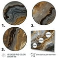 thumbnail image 3 of Designart "Gold And Grey A Marble Effect I" Abstract Marble Canvas Wall Art, 3 of 5