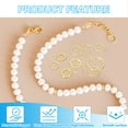 thumbnail image 3 of Uxcell 18mm Open Jump Rings, 50Pcs Solid Copper Round Ring Charm Loops Connectors, Copper, 3 of 5