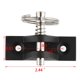 thumbnail image 4 of Paquete de 2 bisagras de cubierta de plástico superior de nailon de grado marino de 90° con pasador y anillo, acero inoxidable 316, tornillos de instalación gratuitos, 4 of 5