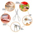 thumbnail image 4 of Knife Set,18 Piece Kitchen Knife Set with Block Wooden and Sharpener, Professional High Carbon German Stainless Steel Chef Knife Set, Ultra Sharp Full Tang Forged White Knives Set, 4 of 4