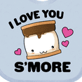 thumbnail image 4 of Inktastic Valentines Day I Love You S'more with Pink Hearts Boys or Girls Baby Bib, 4 of 4