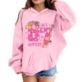 thumbnail image 2 of 67 Niños con capucha Niñas 6 7 Meme Sudadera cómoda manga larga Suéteres divertidos 6 7 Número impreso Novedad manga larga con capucha Suéter de moda cómodo once once hoodie (Rosa rosa,9-10 años), 2 of 4