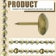 thumbnail image 2 of 10pcs D11mm Upholstery Tack Strip Upholstery Tacks for Furniture Decorative Nail Strips Antique Pla, 2 of 5