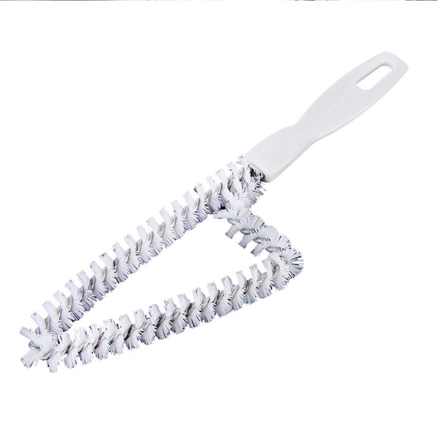 GOOHOCHY Cepillo multiusos para limpiar ranuras de ventanas, esquinas y teclados, herramientas de limpieza para el hogar y la oficina (blanco)