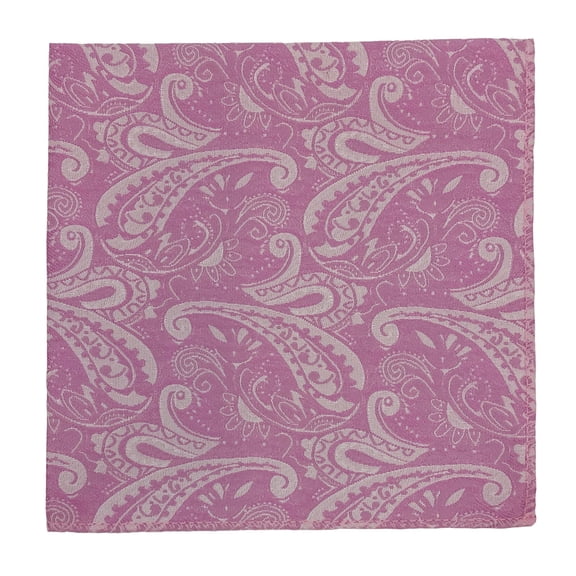 Men’s Paisley Bouquet Formal Satin Pocket Square by Spencer J’s Signature Satin Collection