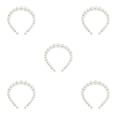 thumbnail image 3 of Sonducket Exquisita perla Diadema Ajustable Resistente al desgaste Universal Chic Accesorios para el peinado del cabello Regalos para el día de San 22 mm, 3 perlas grandes 5piezas Sonducket CBP232404, 3 of 4