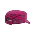 thumbnail image 4 of Top Headwear Womens Print Adjustable Cadet Cap - Pink - Studded Peace, 4 of 4