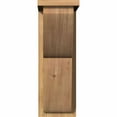 thumbnail image 2 of 7 1/2"W x 14"D x 22"H Crestline Smooth Corbel w/Backplate, Western Red Cedar, 2 of 9