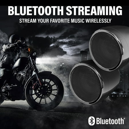 BOSS Audio Systems MCBC425BA Motorcycle Bluetooth Amplified 3” Speakers