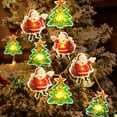 thumbnail image 4 of YAHHU Christmas Decoration Lights Indoor, 13ft Christmas Tree/Santa Shaped String Lights, Battery Operated Christmas Lights for Indoor, Bedroom, Outdoor, Patio, Garden, Christmas Tree Decorations, 4 of 7