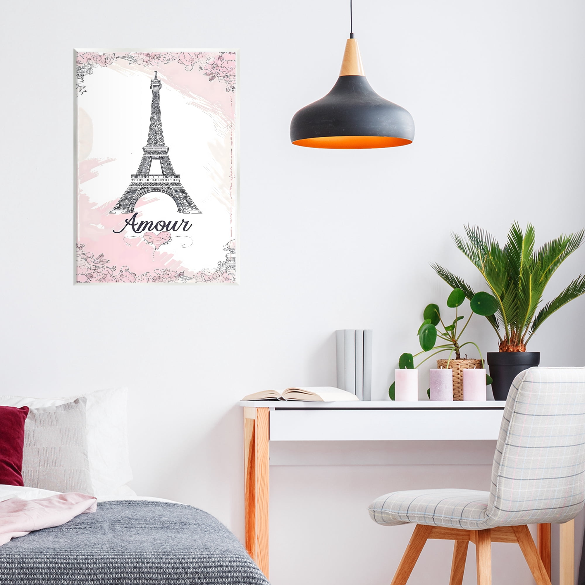 Stupell Industries Amour Vintage Eiffel Tower Wall Plaque Art, design by Creative Studio