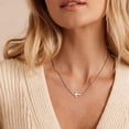 thumbnail image 3 of APSVO S925 Sterling Silver Plated Cross Necklaces for Women Girls Cross Pendant Chain Catholic Religious Christian Birthday Graduation Jewelry Gifts Teen Her Adults Mom Wife Daughter Kids Age Ideas, 3 of 6