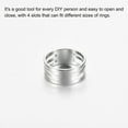 thumbnail image 3 of Uxcell Jump Ring Opening Tool, 19mm Stainless Steel Circle Open and Close Tools for DIY Making Silver Tone 2 Pack, 3 of 5